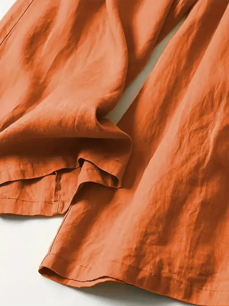 Stylish Wide Leg Trousers, Relaxed Palazzo Pants for Spring & Summer, Women's Fashion