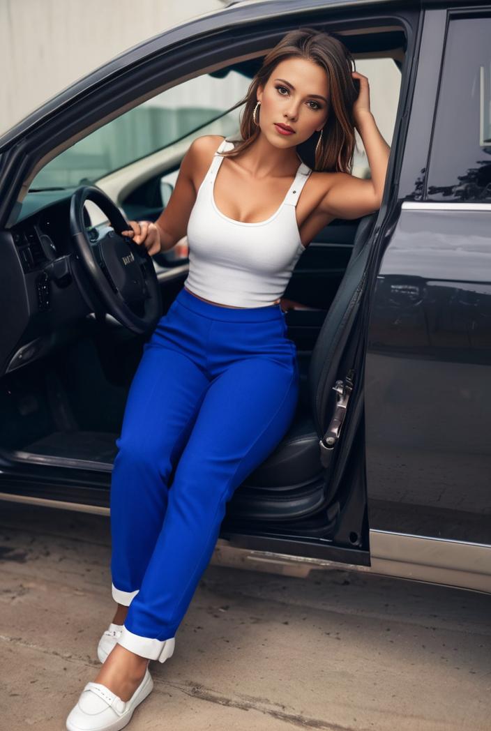 casual skinny jeans with ripped holes and slant pockets 144470