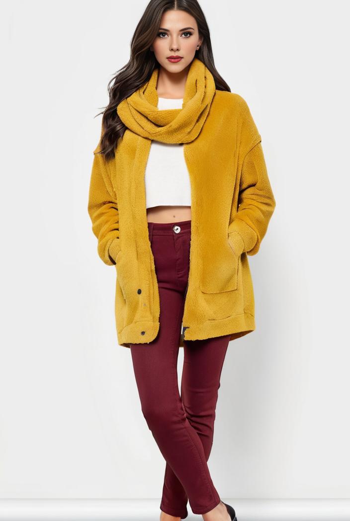 cozy winter teddy coat for women 147600