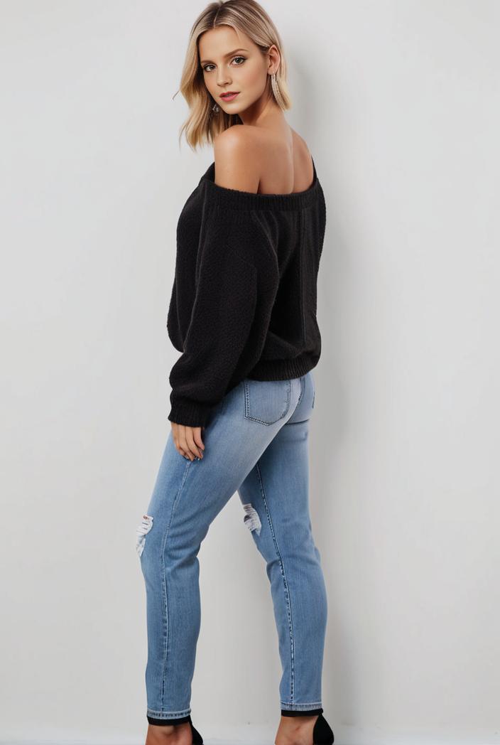 curvy high waist ripped raw hem cropped skinny denim jeans 114411