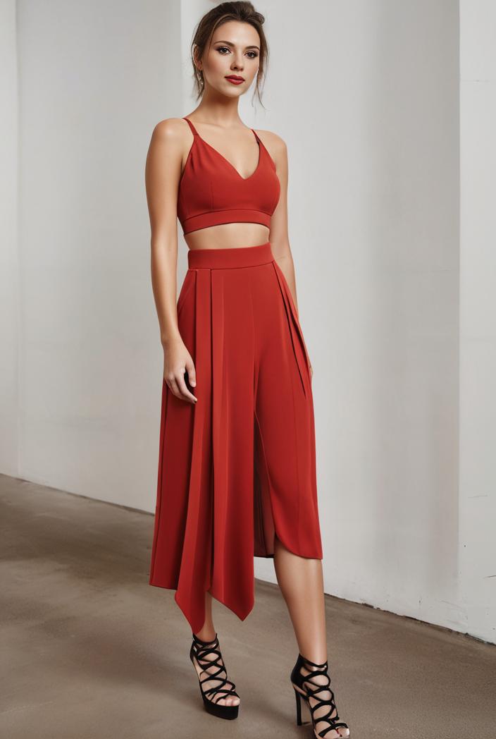 deep v neck lace chiffon bridesmaid dress with asymmetrical hem 128881