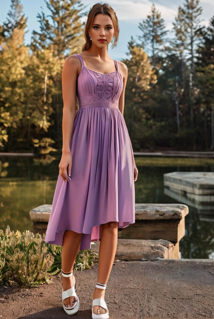 deep v neck lace chiffon bridesmaid dress with asymmetrical hem 128918