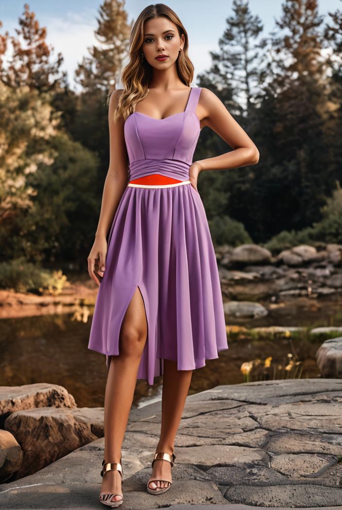 deep v neck lace chiffon bridesmaid dress with asymmetrical hem 128919