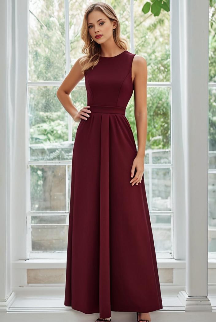 flowy chiffon one shoulder with three straps bridesmaid dress 137405