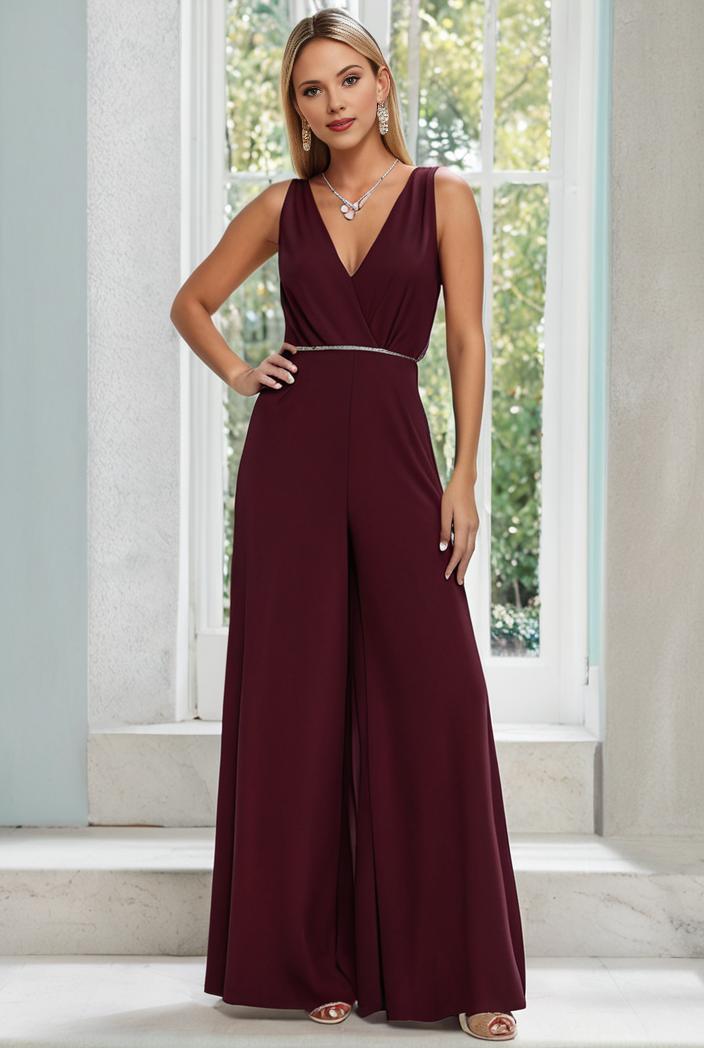 flowy chiffon one shoulder with three straps bridesmaid dress 137406