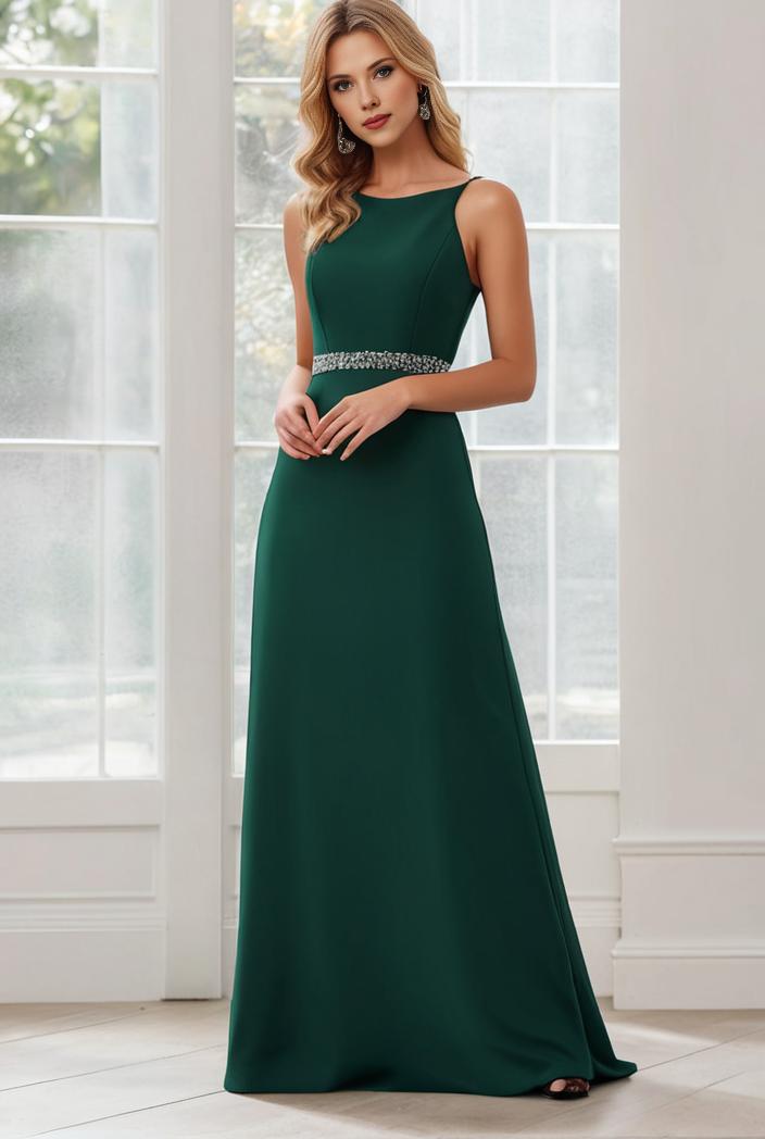 flowy chiffon one shoulder with three straps bridesmaid dress 137491