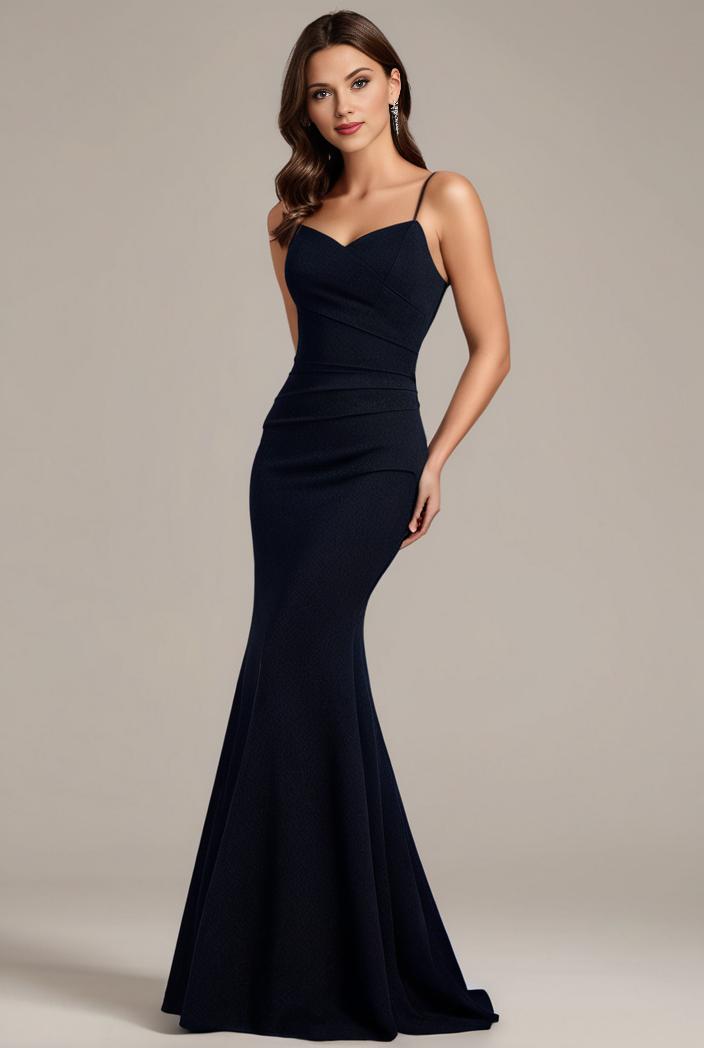 glitter spaghetti strap u veck open back bodycon stretchy evening dress 137815