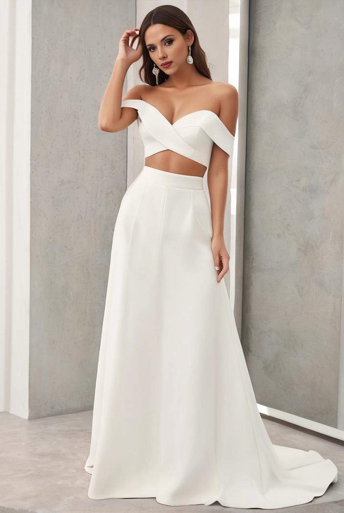 off shoulder spaghetti strap a line maternity dress 141287