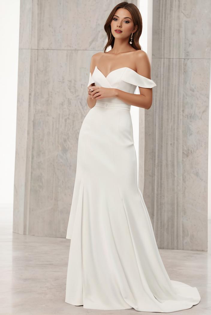 off shoulder spaghetti strap a line maternity dress 141295