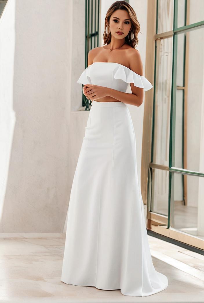 off shoulder spaghetti strap a line maternity dress 141302