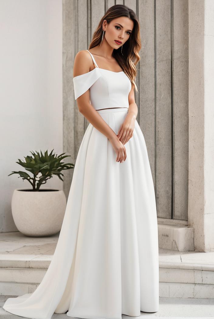 off shoulder spaghetti strap a line maternity dress 141322