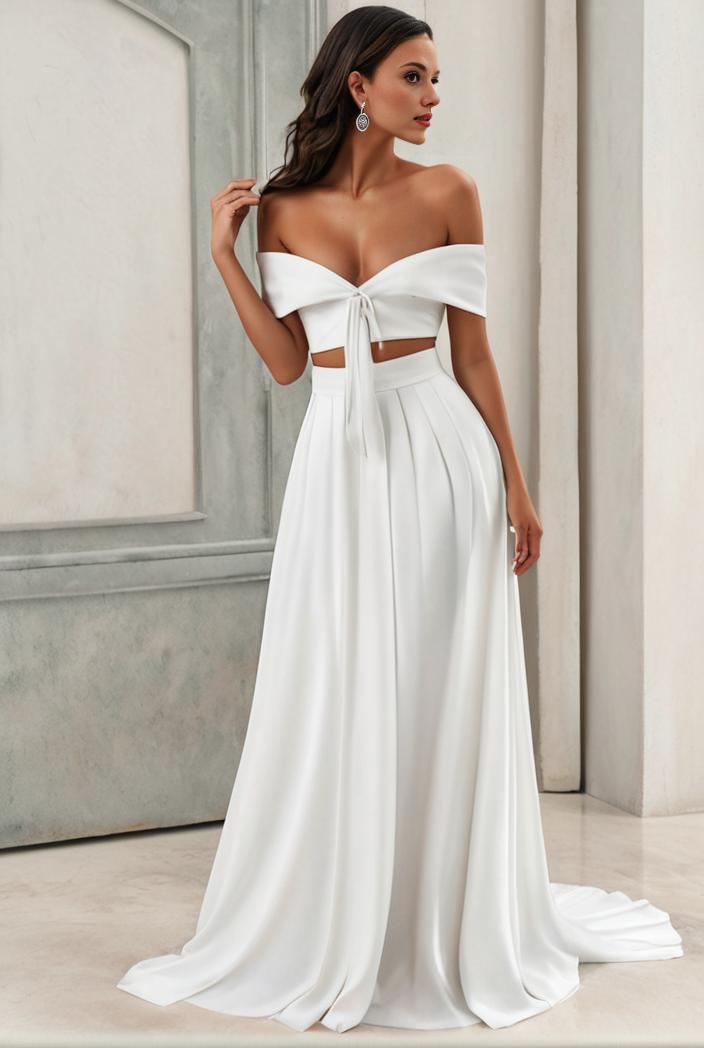 off shoulder spaghetti strap a line maternity dress 141357