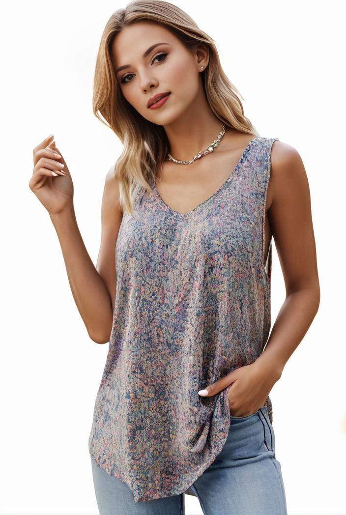 plus size boho tank top women s plus paisley print square neck medium stretch ruched tank top 143706