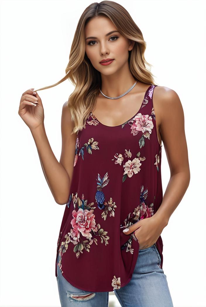 plus size boho tank top women s plus paisley print square neck medium stretch ruched tank top 143714