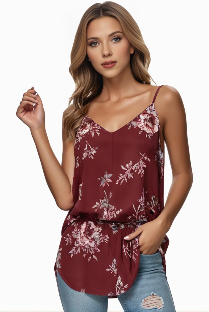 plus size boho tank top women s plus paisley print square neck medium stretch ruched tank top 143715