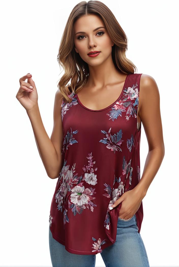 plus size boho tank top women s plus paisley print square neck medium stretch ruched tank top 143721