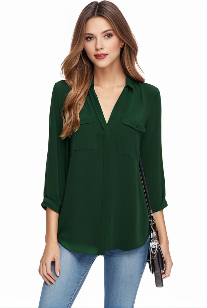 plus size casual blouse women s plus solid half sleeve turn down collar tunic top 143762