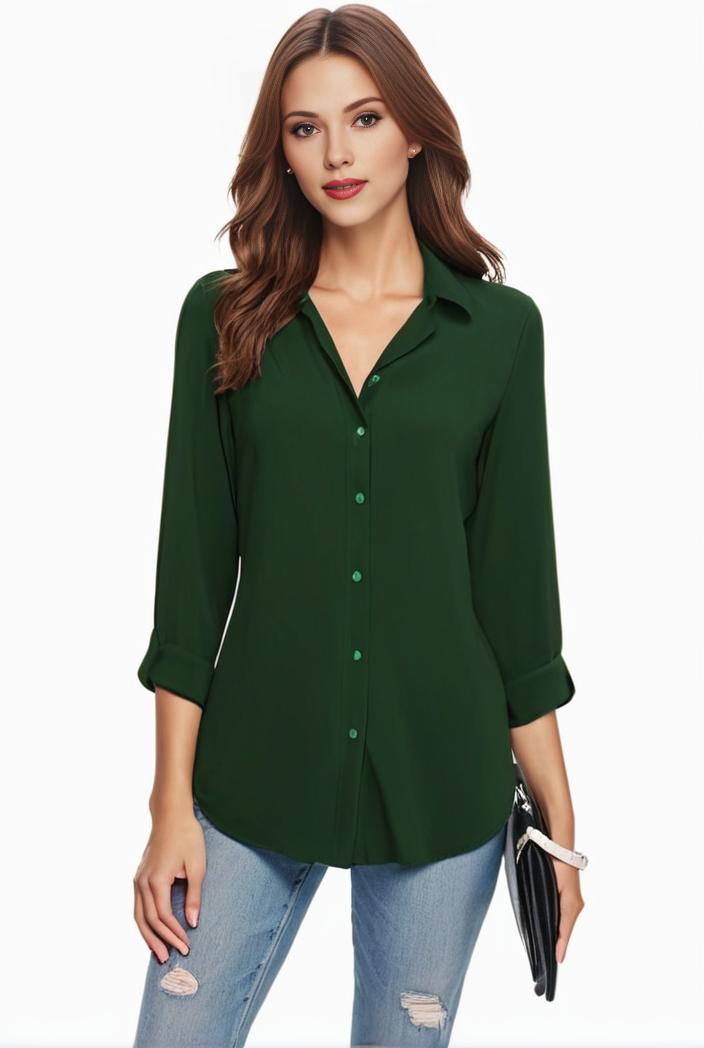 plus size casual blouse women s plus solid half sleeve turn down collar tunic top 143765