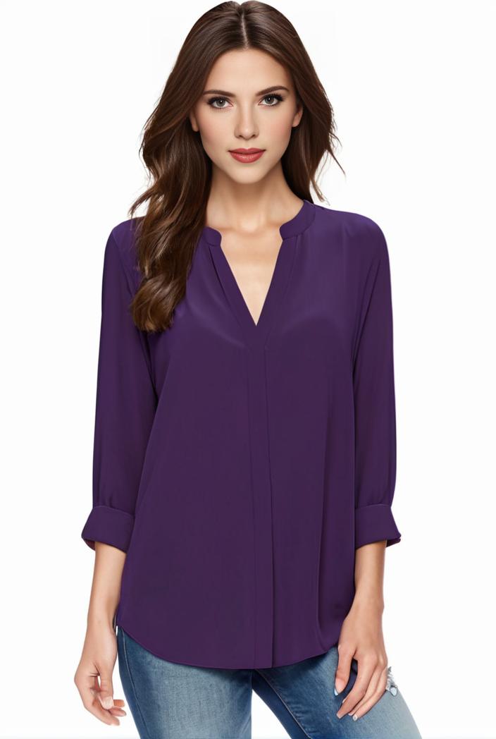 plus size casual blouse women s plus solid half sleeve turn down collar tunic top 143770
