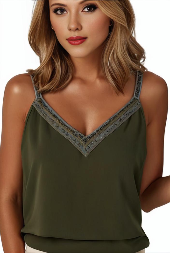 plus size casual cami top women s plus plain contrast mesh v neck semi sheer cami top 143795