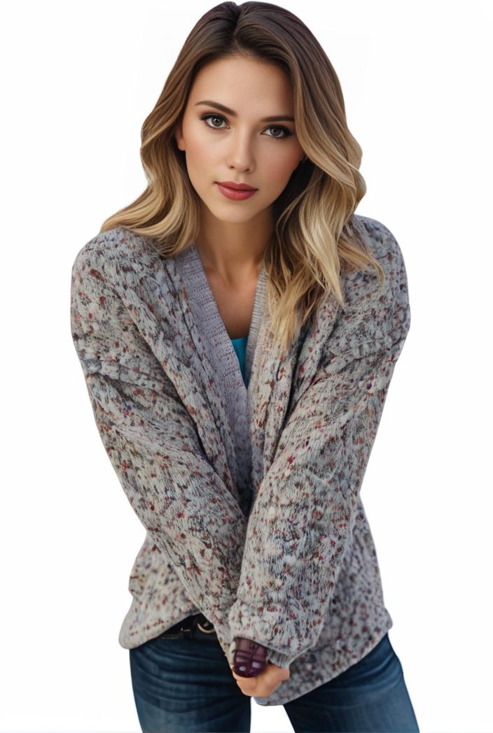 plus size casual sweatshirt women s plus geometric print long sleeve round neck half zipper slight stretch pullover top 144095