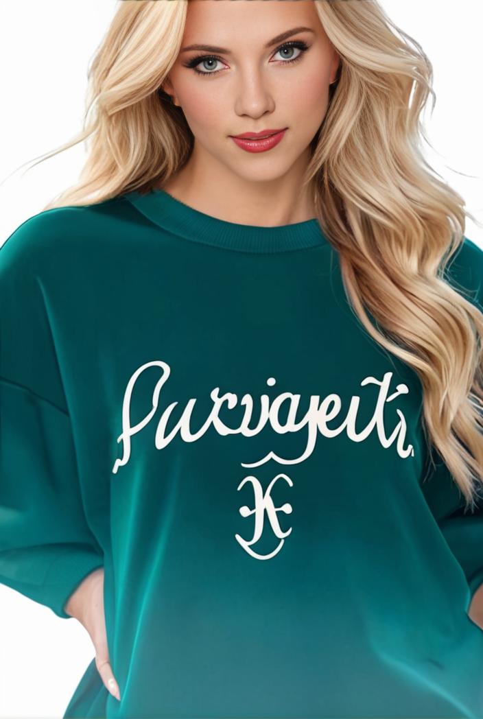 plus size casual sweatshirt women s plus ombre letter heart print raglan sleeve round neck slight stretch pullover sweatshirt 144168