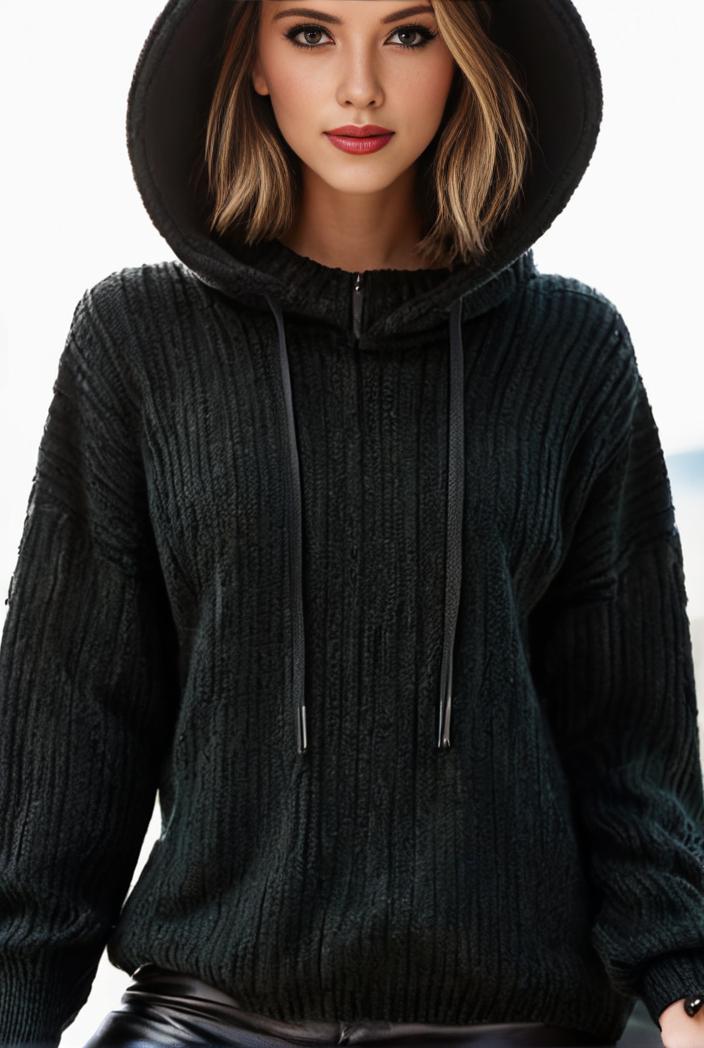 plus size casual sweatshirt women s plus solid waffle long sleeve drawstring hooded pullover sweatshirt with kangaroo pockets casual tops for fall winter women s clothing 144219