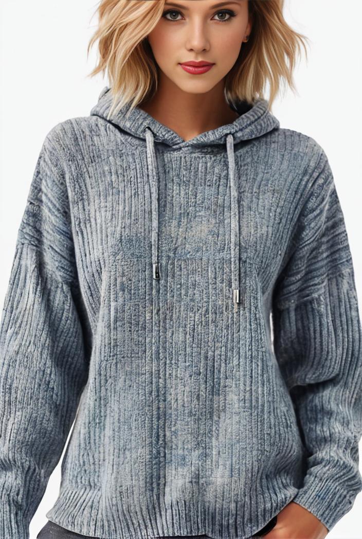 plus size casual sweatshirt women s plus solid waffle long sleeve drawstring hooded pullover sweatshirt with kangaroo pockets casual tops for fall winter women s clothing 144227