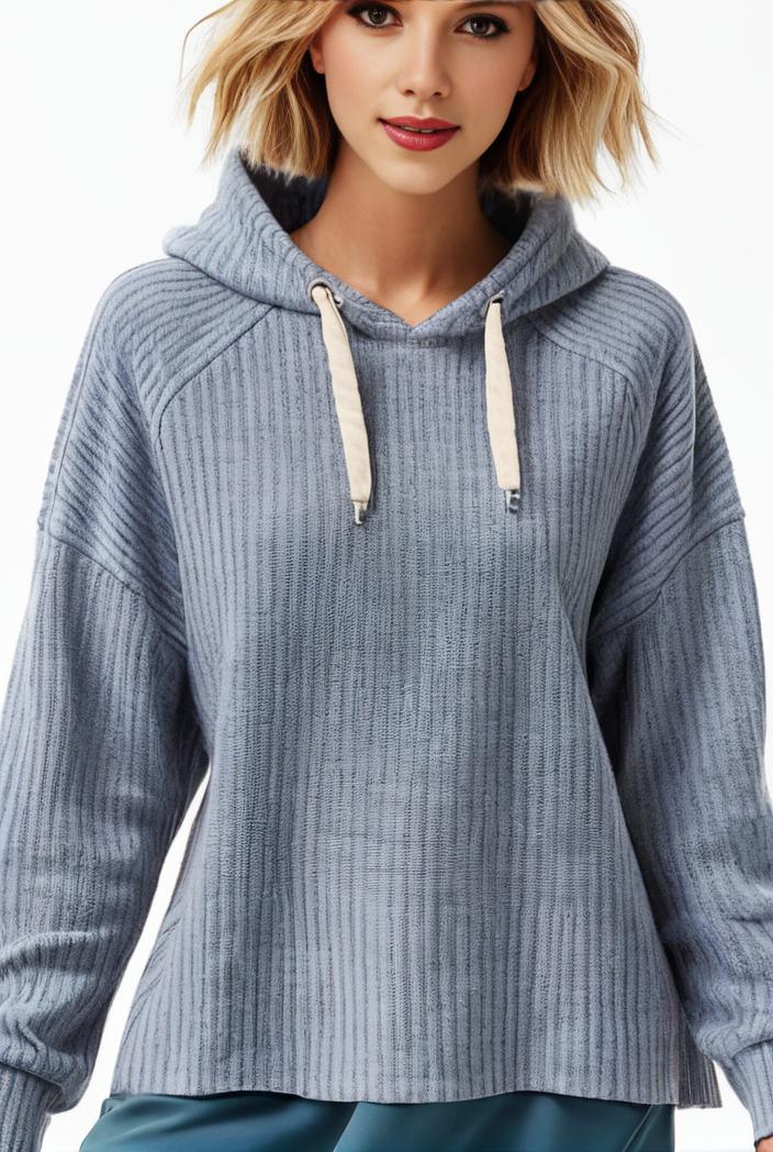 plus size casual sweatshirt women s plus solid waffle long sleeve drawstring hooded pullover sweatshirt with kangaroo pockets casual tops for fall winter women s clothing 144229