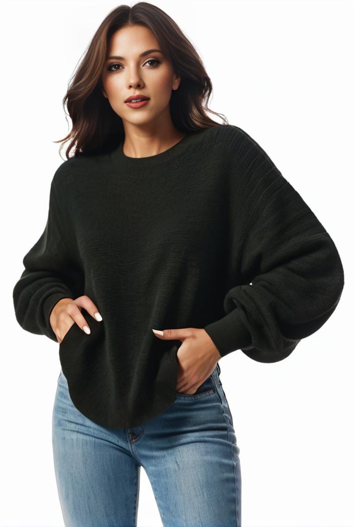 plus size casual sweatshirt women s plus solid waffle pattern long sleeve round neck sweatshirt 144258