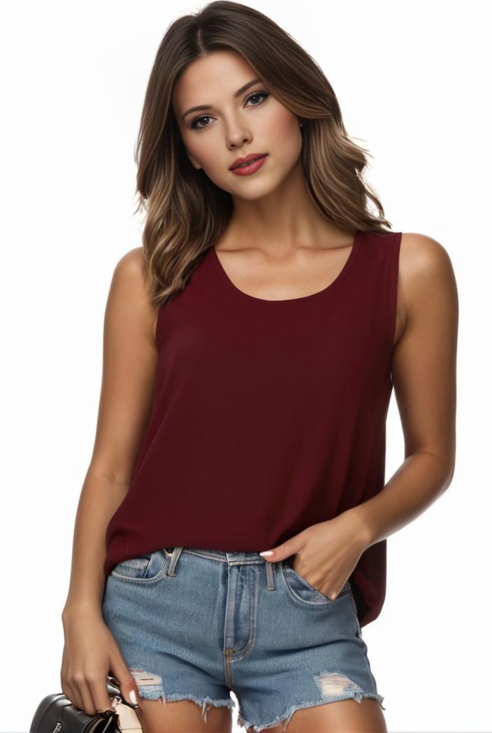 plus size casual tank top women s plus solid square neck pleated medium stretch tank top 144480