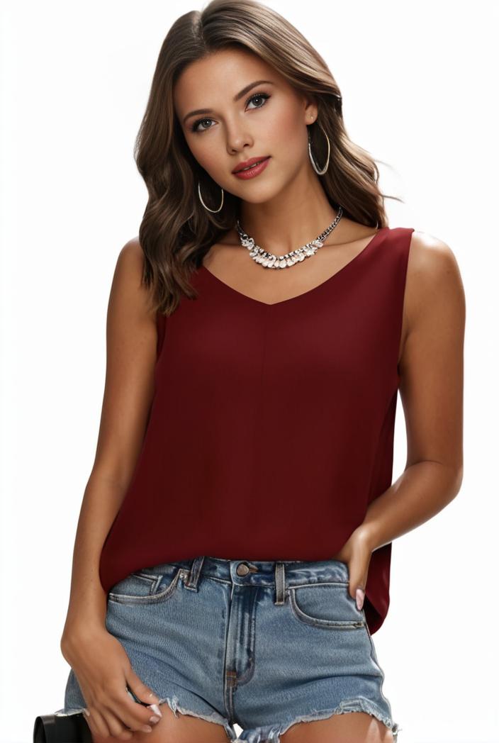 plus size casual tank top women s plus solid square neck pleated medium stretch tank top 144479