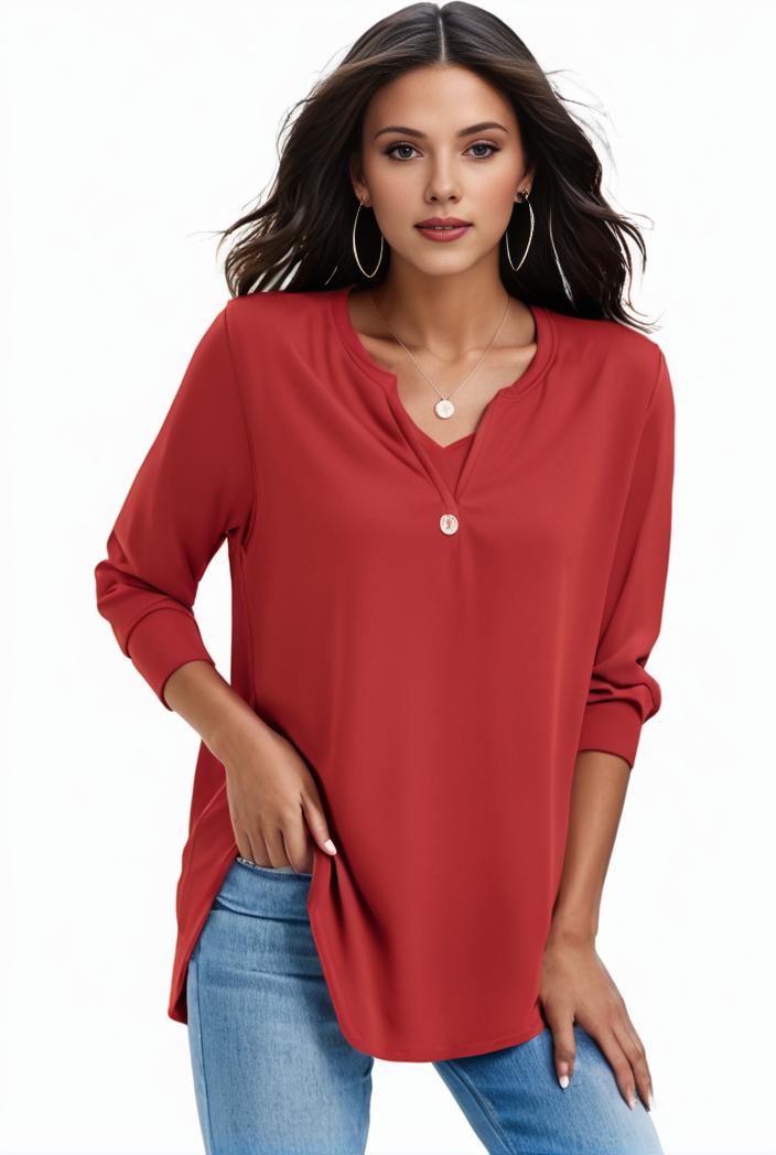 plus size formal shirt women s plus plain long sleeve turn down collar button up workwear shirt 146097