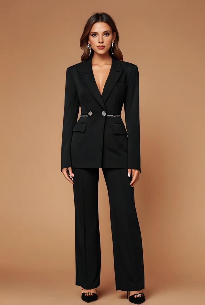 flared high waist trousers stylish bottoms perfect for spring autumn women s apparel 105913