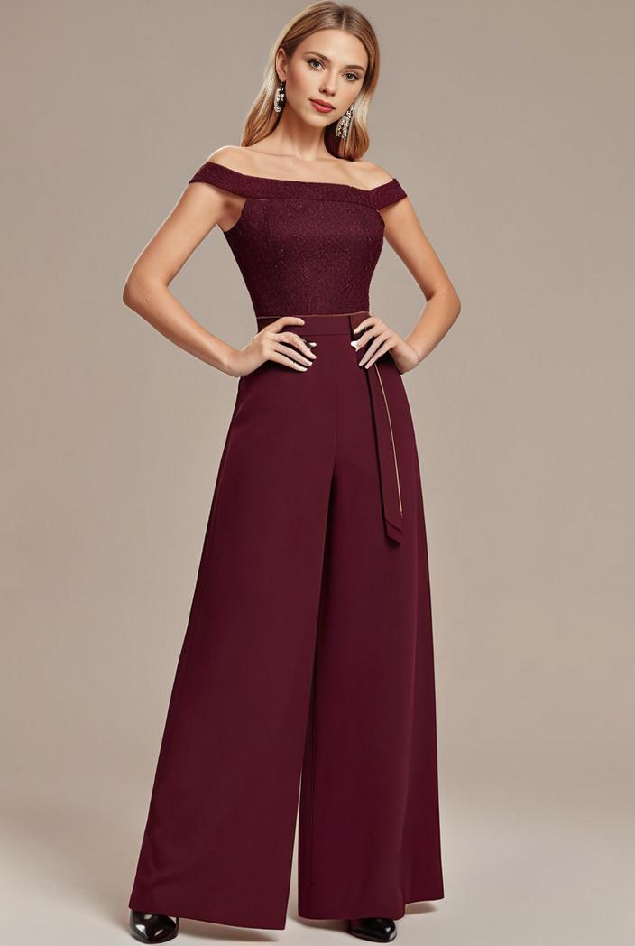 elegant chiffon maxi evening dress with lace cap sleeve 124694