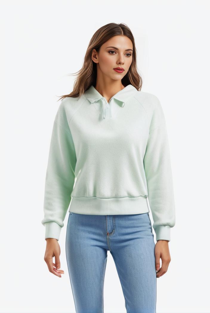 lapel denim coat with long sleeves and buttoned flap pockets stylish women s jacket 108233