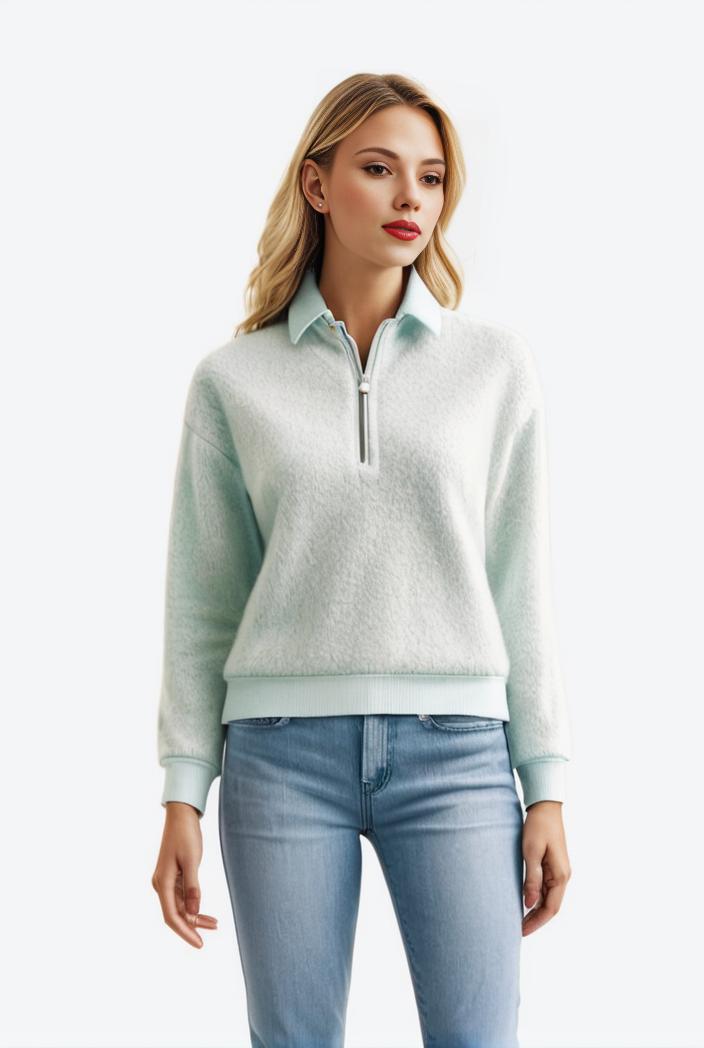 lapel denim coat with long sleeves and buttoned flap pockets stylish women s jacket 108236