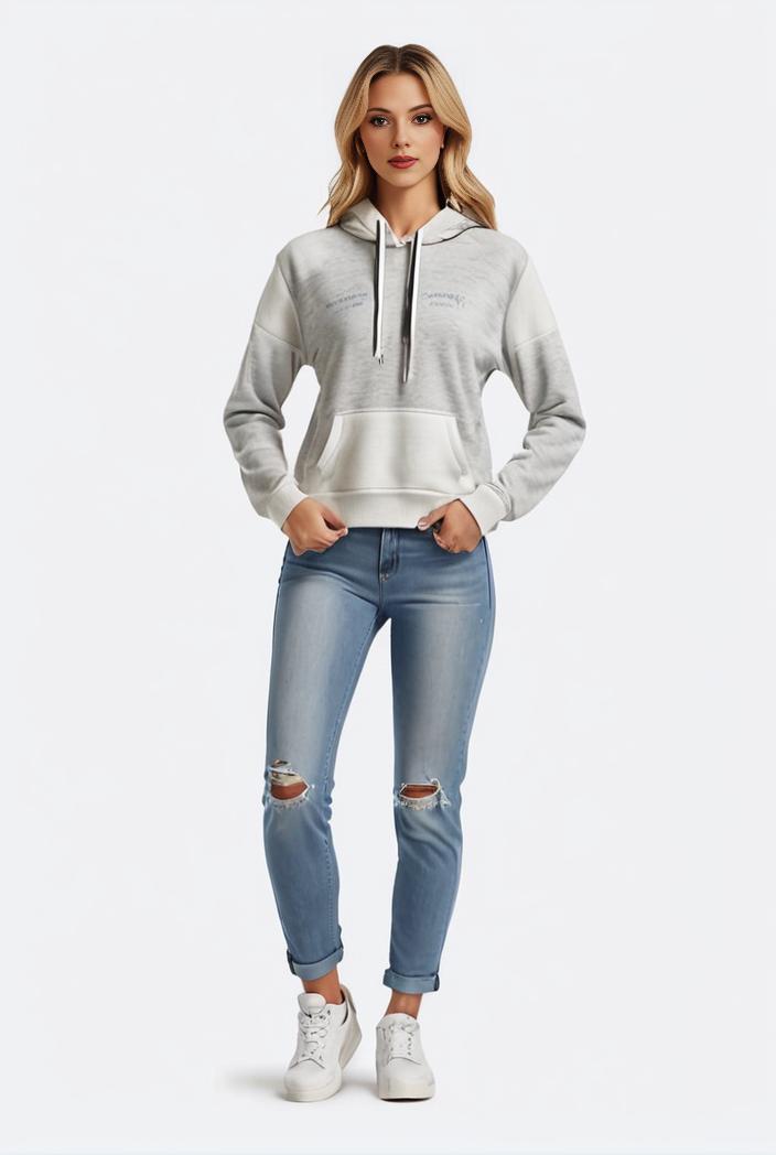 lapel denim coat with long sleeves and buttoned flap pockets stylish women s jacket 108244