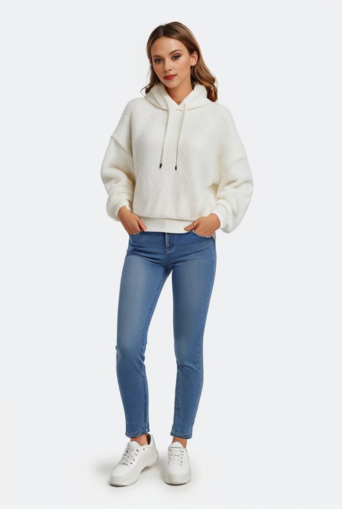 lapel denim coat with long sleeves and buttoned flap pockets stylish women s jacket 108247