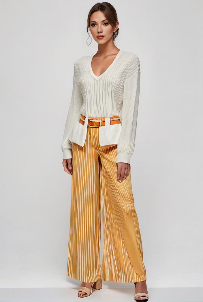 pleated high waist commuting temperament maxi dress 135492