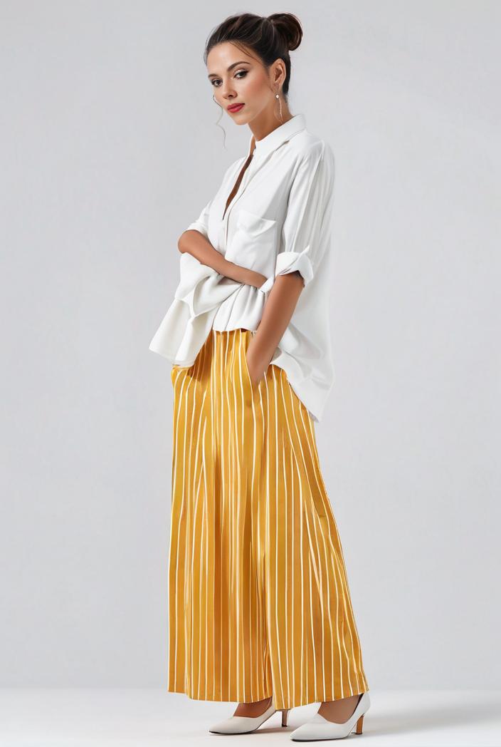 pleated high waist commuting temperament maxi dress 135494