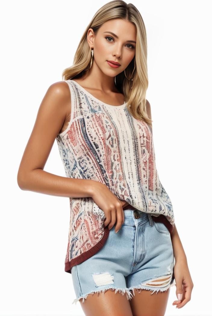 plus size boho tank top women s plus paisley print square neck medium stretch ruched tank top 137486