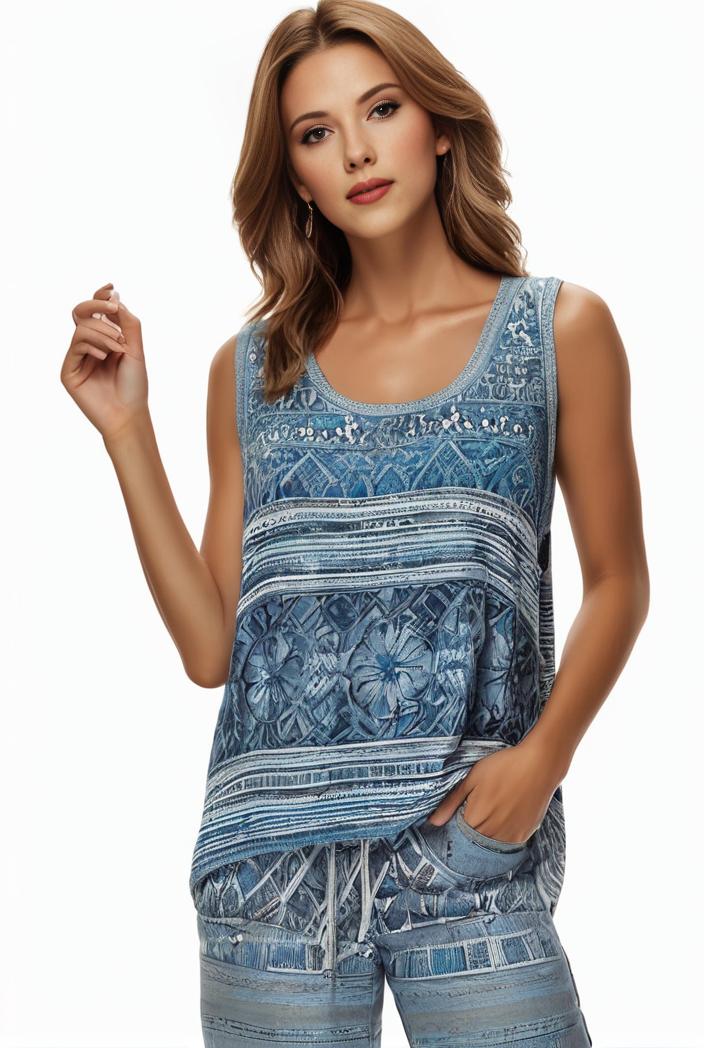 plus size boho tank top women s plus paisley print square neck medium stretch ruched tank top 137492