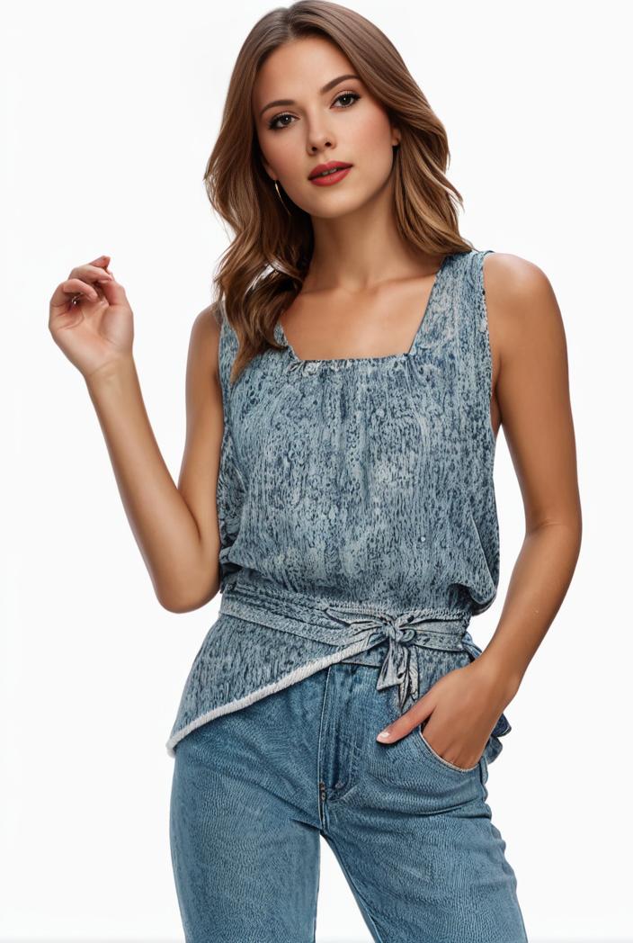 plus size boho tank top women s plus paisley print square neck medium stretch ruched tank top 137498