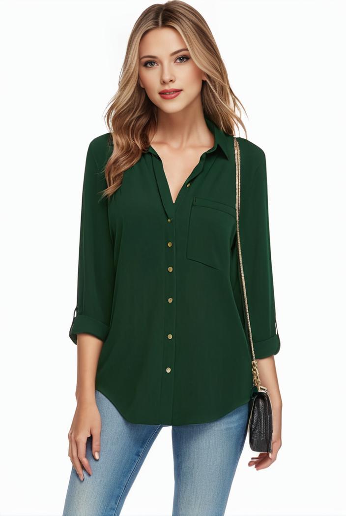 plus size casual blouse women s plus solid half sleeve turn down collar tunic top 137570