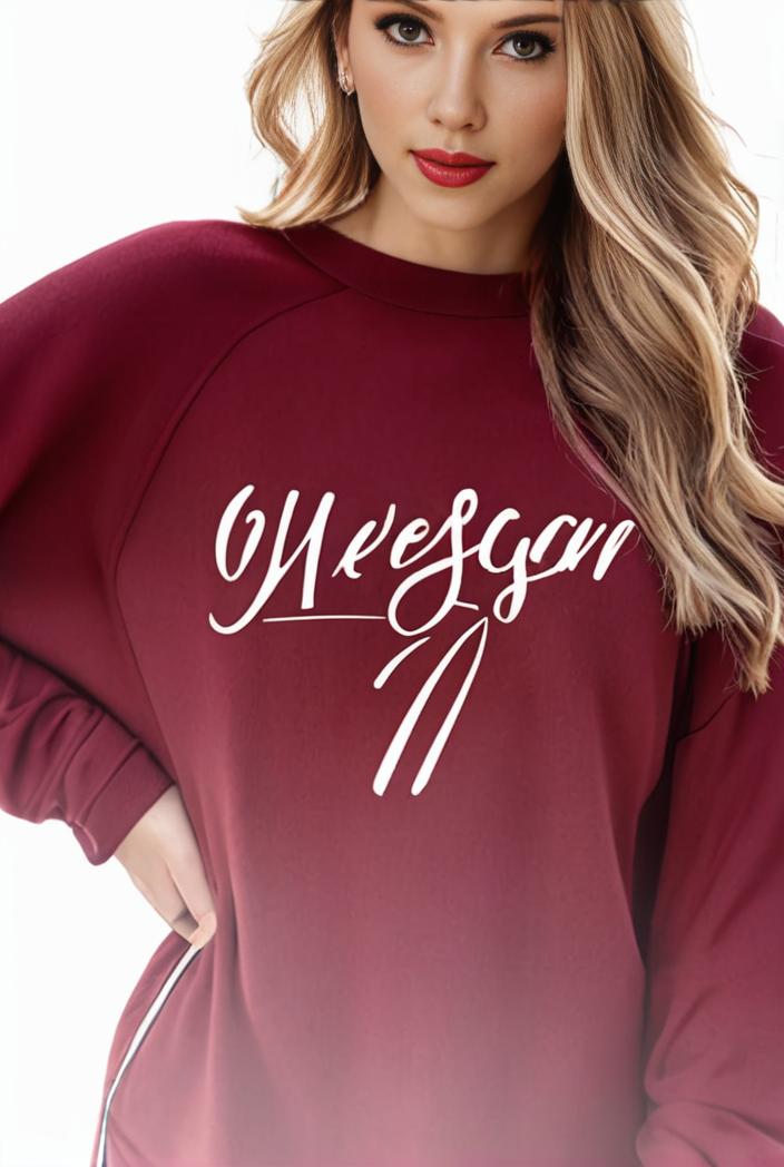 plus size casual sweatshirt women s plus ombre letter heart print raglan sleeve round neck slight stretch pullover sweatshirt 137953