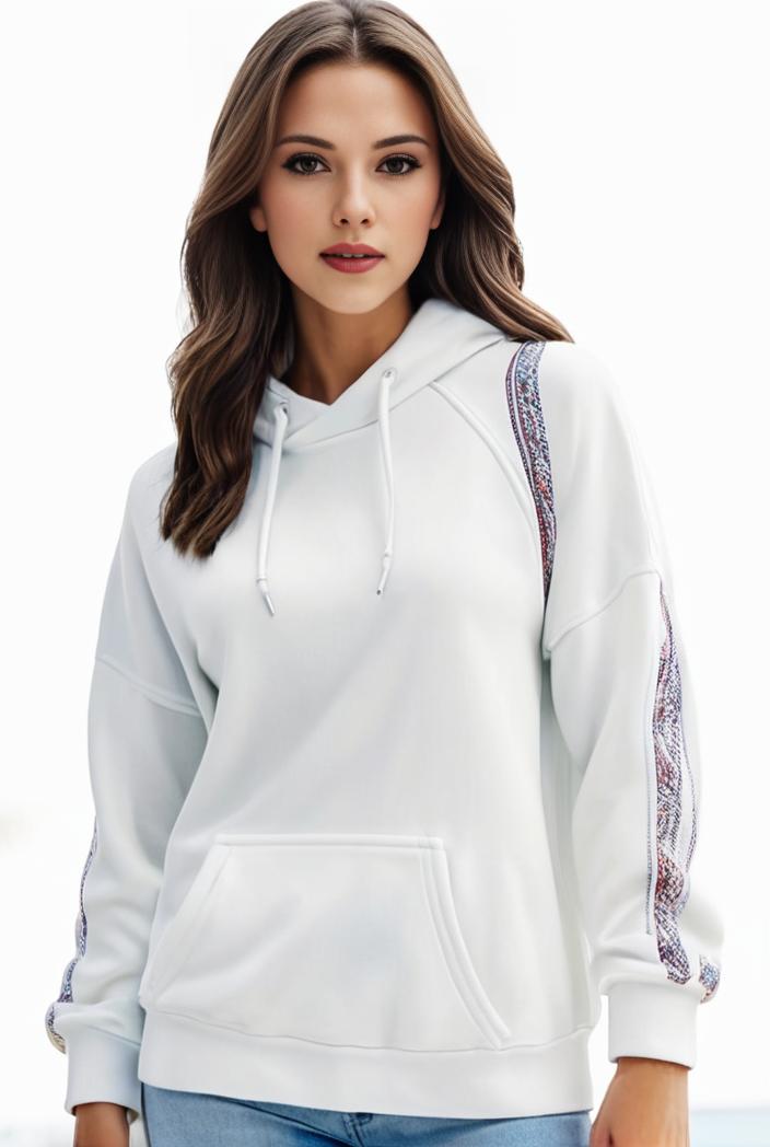 plus size casual sweatshirt women s plus solid cut out long sleeve slight stretch drawstring hoodie with pocket 138018