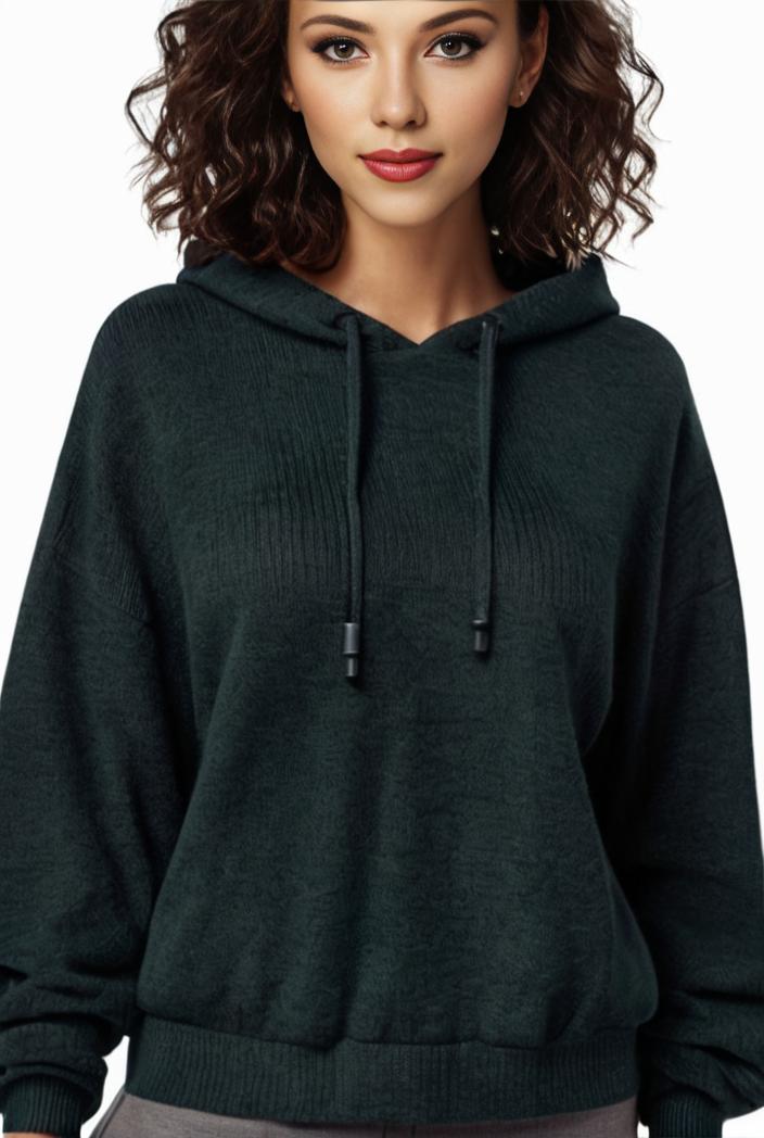 plus size casual sweatshirt women s plus solid waffle long sleeve drawstring hooded pullover sweatshirt with kangaroo pockets casual tops for fall winter women s clothing 138023