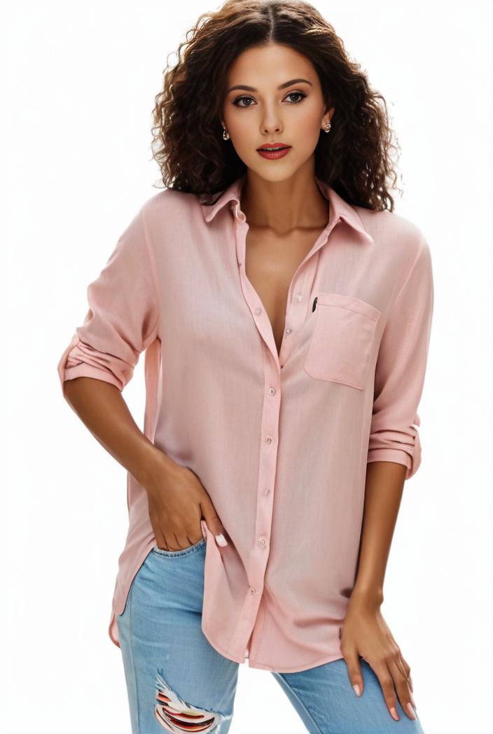 plus size formal shirt women s plus plain long sleeve turn down collar button up workwear shirt 139957