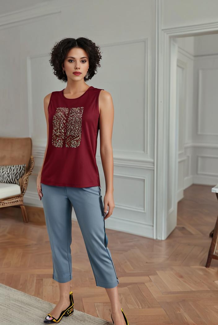 plus size solid contrast lace criss cross cami top women s plus slight stretch casual top 142305